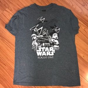 Star Wars Rogue One T-shirt Gray. 50/50 XL